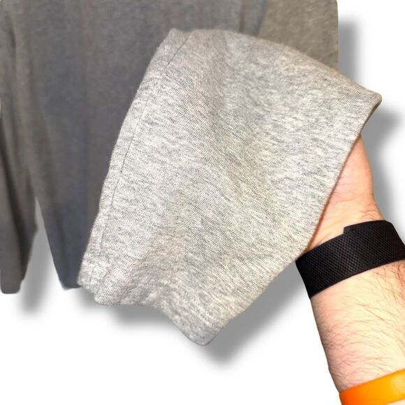 Baldwin Jeans Heather Gray Made in USA Cotton Crewneck Sweatshirt Sz S - Picture 5 of 14